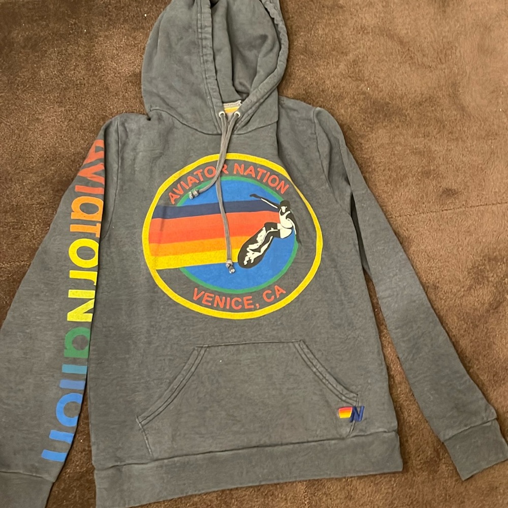 Aviator nation long sleeve hoodie size medium